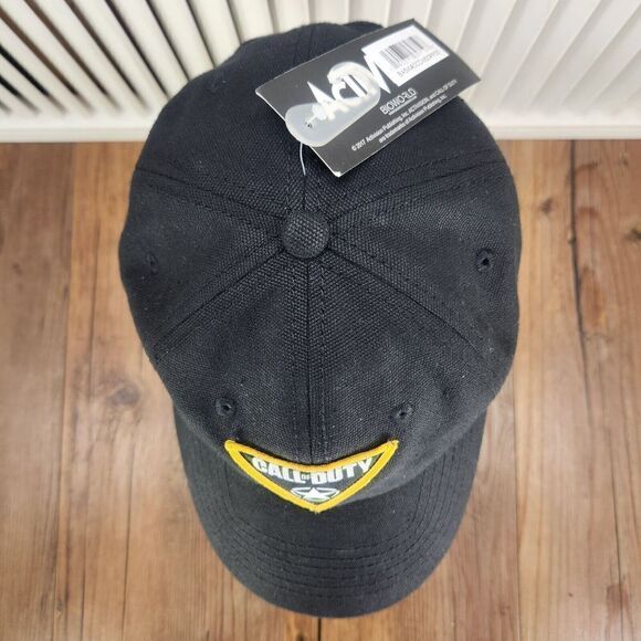 Activision Call of Duty Hat Cap Strap Back Black Gaming 2017 Teen Patch Logo War - Picture 7 of 12